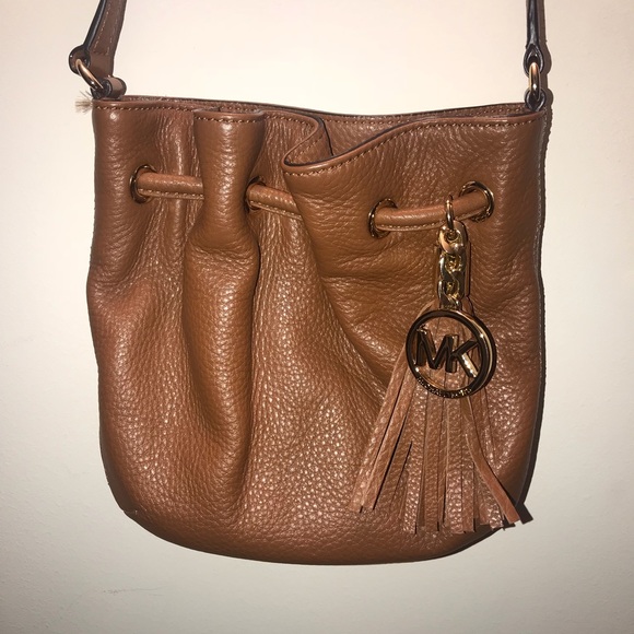 COGNAC COLOR MICHAEL KORS CROSSBODY BAG - Picture 4 of 7